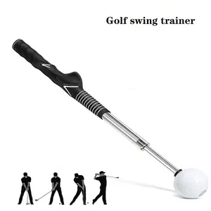 Golf Swing Practice Stick, Telescopic Golf Training Aid with Non-Slip Rubber Handle, Golf Training & Warm-Up Practice Stick, Valentine's Day Gift