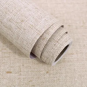 Beige Grasscloth Peel and Stick Wallpaper Textured Contact Paper 15.7inch x 118.1inch Faux Linen Vintage Grasscloth Contact Paper Self Adhesive Removable Wallpaper Vinyl