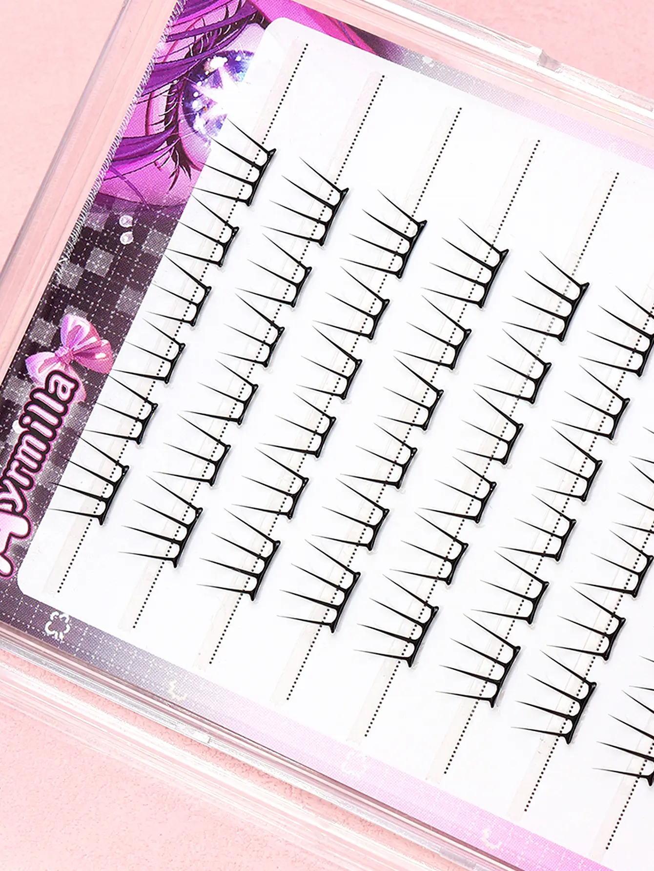 5–12 mm, 10 rows, no glue needed; natural girl set, idol fox eye cat-eye false eyelashes; Korean idol no-glue false lashes, easy to reuse. Eyelashes suitable for beginner fairy makeup role-playing