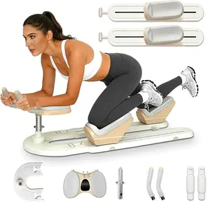 Spine Twist and Stretch Trainer, Adjustable Back Stretcher Machine, Detachable Waist Workout Equipment for Lower Back Pain Relief, Spine Decompression, Leg Stretching & Core Activation