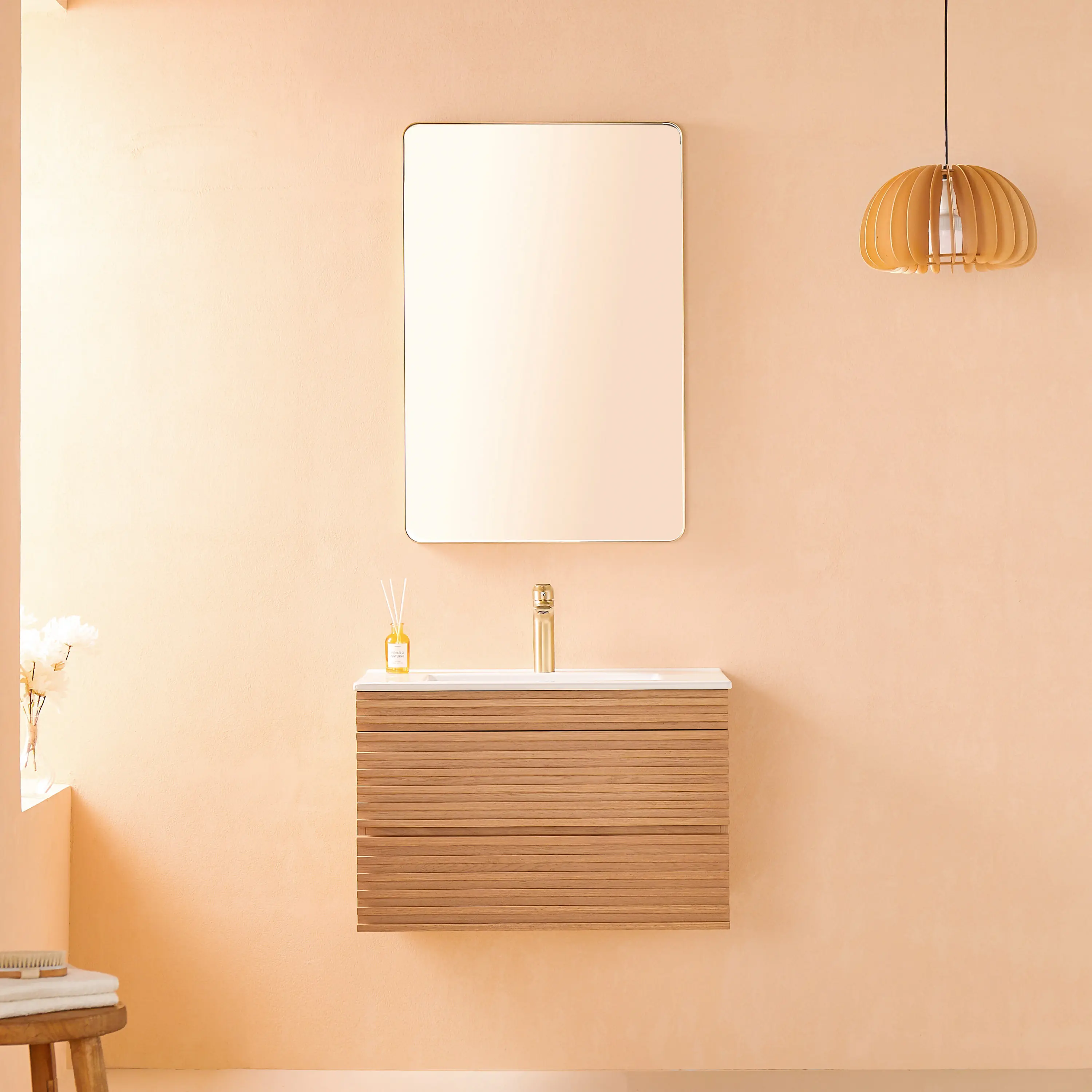 YYDS 30" Wall Mounted & Floating Single Vanity with Ceramic Sink