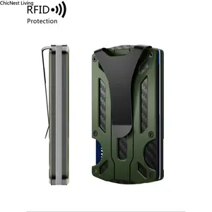 Father's Day Gift for Men, Minimalist Business Style Bifold Wallet, Slim RFID Blocking Card Holder, Solid Color Simple Design, Lightweight Durable, Perfect for Daily Carry & Business Use