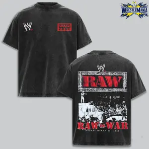 WWE 2026 RAW Legends Wash Shirt | Vintage Wrestling Graphic | Washed Fight Night Look | Heavyweight Streetwear Vibe Cotton Fabric men gifts anime summer clothes tee Menswear Seamless