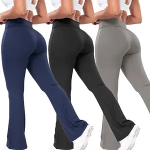 Flare Leggings for Women-Bootcut Yoga Pants for Women High Waisted Workout Bootleg Work Pants Dress Pants