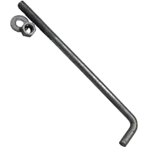 Acorn International AB126HD Galvanized Anchor Bolt Kit - 50-Pack 0.5x6 in. Anchor Screws with Nuts & Washers for Sailing, Concrete Fixing, Bolts, Exterior Grade, 50-Pack Of 0.5 X 6 In. Anchor Screws