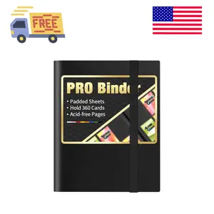 Heavy Duty Card Binder, 9 Pocket Trading Card Binder Holds 360 Cards