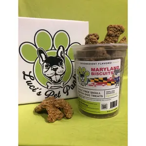 Maryland Biscuits - All Natural "Chicken, Crab, & Corn" Dog & Puppy Treats - Disobedient Tub of Biscuits