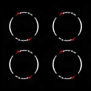 4 Counts/set Car Wheel Hub Decals, Automotive Decals for 4 Tires, Motorcycle Tire Decoration Stickers, 3D Thick Waterproof Universal Wheel Decals, Car Accessories, Car Vehicle Decoration