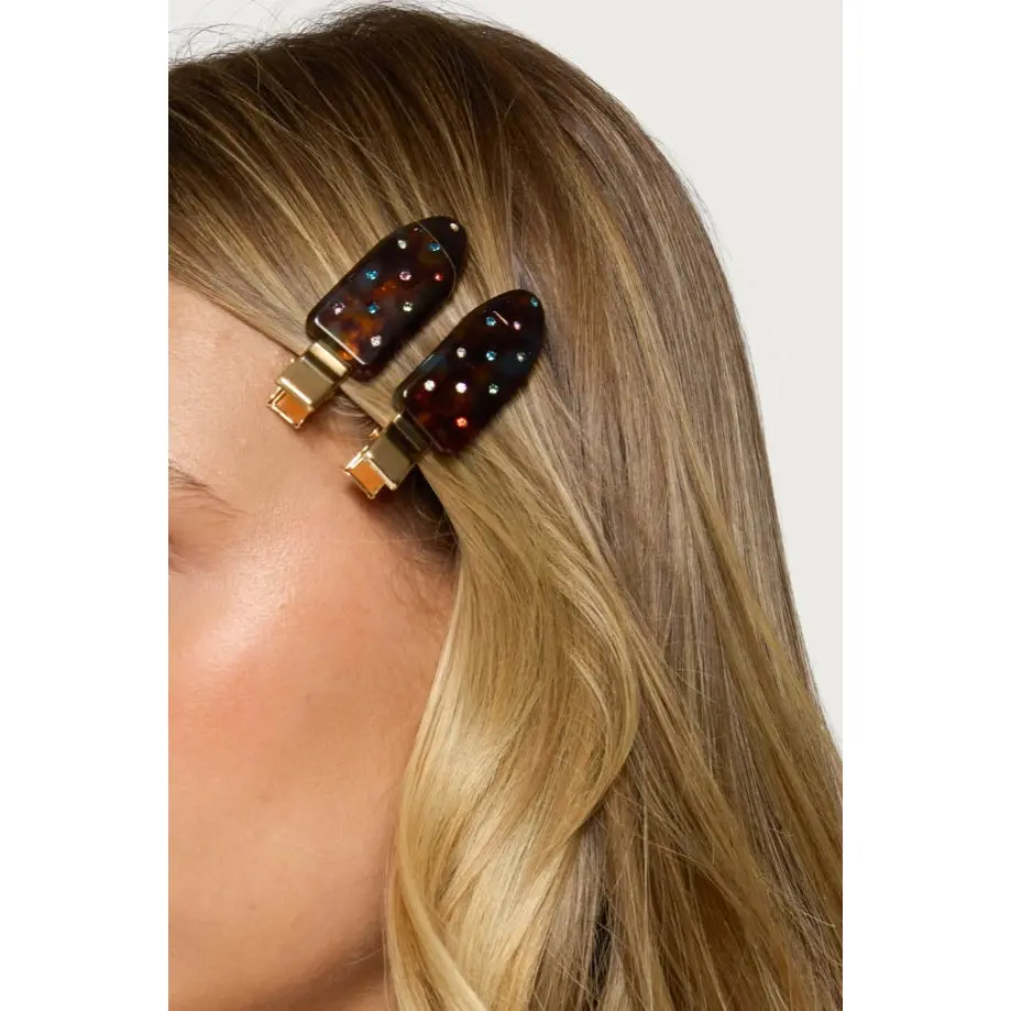 Rhinestone Creaseless Hair Clip Pack