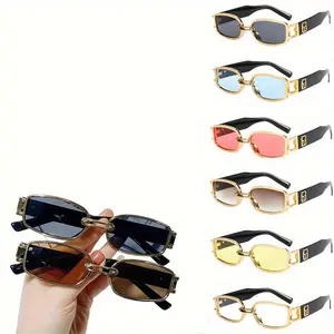 A set of 6 new neutral fashion sunglasses, customized for retro street photography, suitable for outdoor travel and daily street photography, with UV400 protection and multi-functional sun protection.