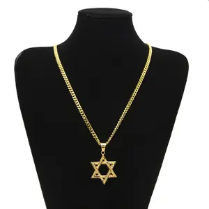 Unisex Star of David Pendant Necklace Two Sizes With 24 Inches Chain - A Perfect Gifts For Lovers, Friends, Boyfriends, Girlfriends, Wife, Husband, Thanksgiving, Independence Day, Holloween, Black Friday, Chrisatmas and New Year D262