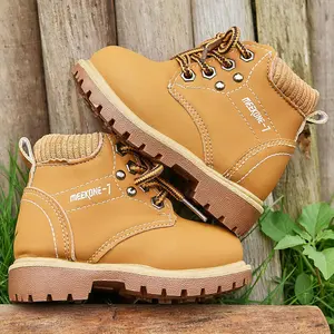 Girls Boots Baby's Velvet Kids Boys Snow Boots Waterproof Oxford bottom non-slip Shoes Casual