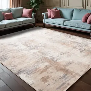 Khaki Abstract Faux Cashmere Area Rug, Washable Non-Slip Backing Area Rug, Low Pile Area Rug for Living Room, Bedroom, Dining Room,4x6, 5x7, 6x9, 8x10, 9x12 Feet
