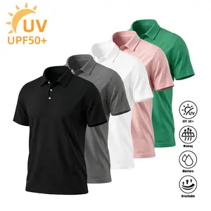 5 Pack Women and Mens Polo Shirts UPF 50+ Quick Dry Short Sleeve Golf T Shirt Athletic Performance Moisture Wicking Casual Workout,Dry Fit Polo Collar Shirt Menswear Stylish Ribbed Sleeve Workout Sun Protection Swim Shirts 2026 Fasion Set #Summervibes