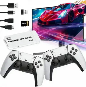 2.5 Upgraded  Game Stick with 40,000+ Games HDMI Output USB Port 2 Wireless Controllers for TV Monitor Console  gaming Retro Handheld