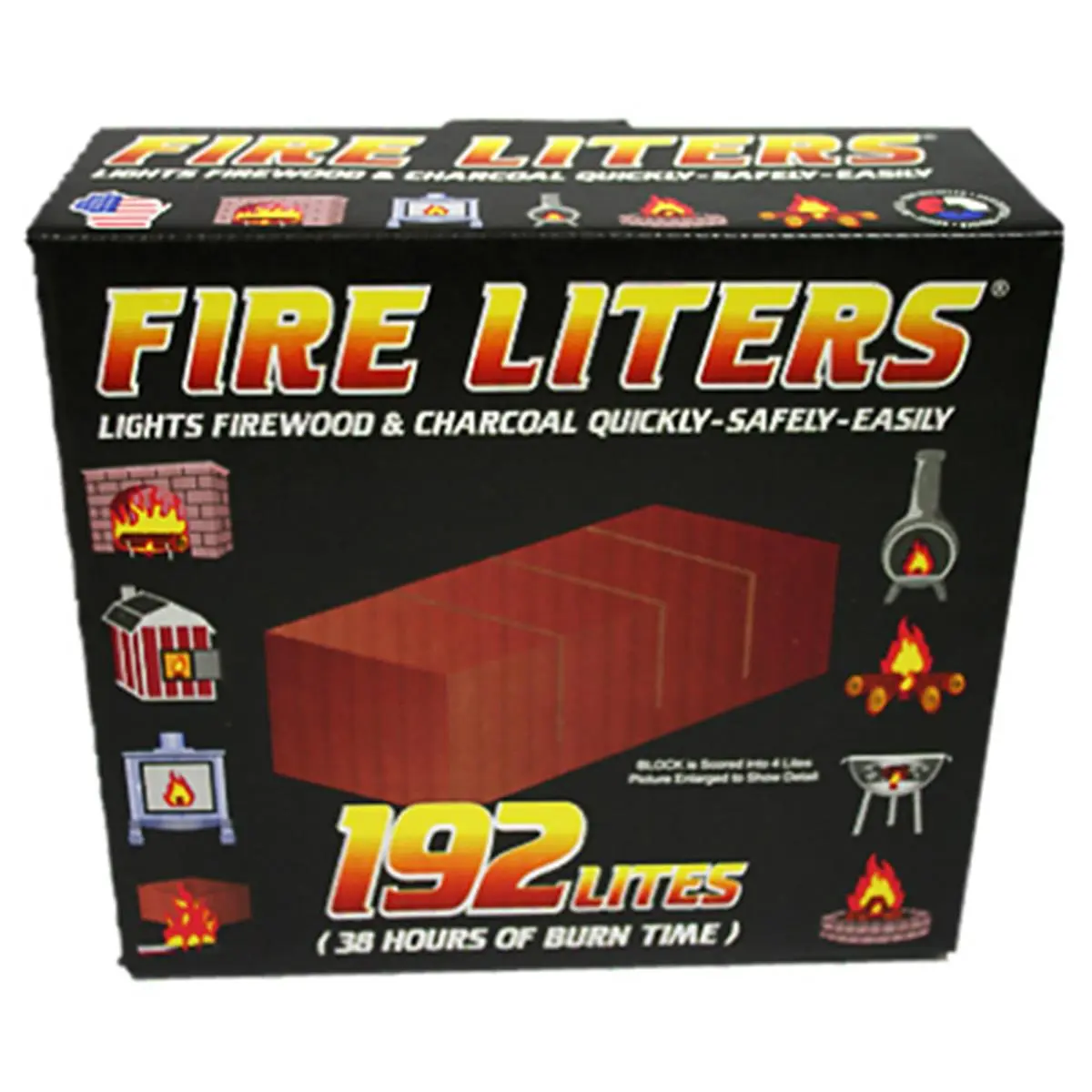 Fire Liters 10192 192 Pack- Fireplace Lighter