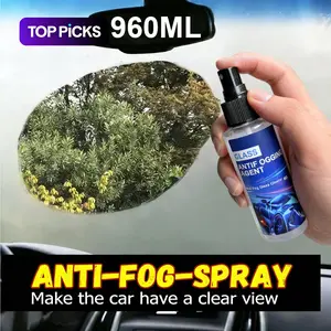 Car Glass Anti-Fog Spray, Professional Defogger for Windshields & Mirrors, Clear Vision Formula for Rainy Days & Winter, Safe for Multi-Surfaces, 240ml per bottle