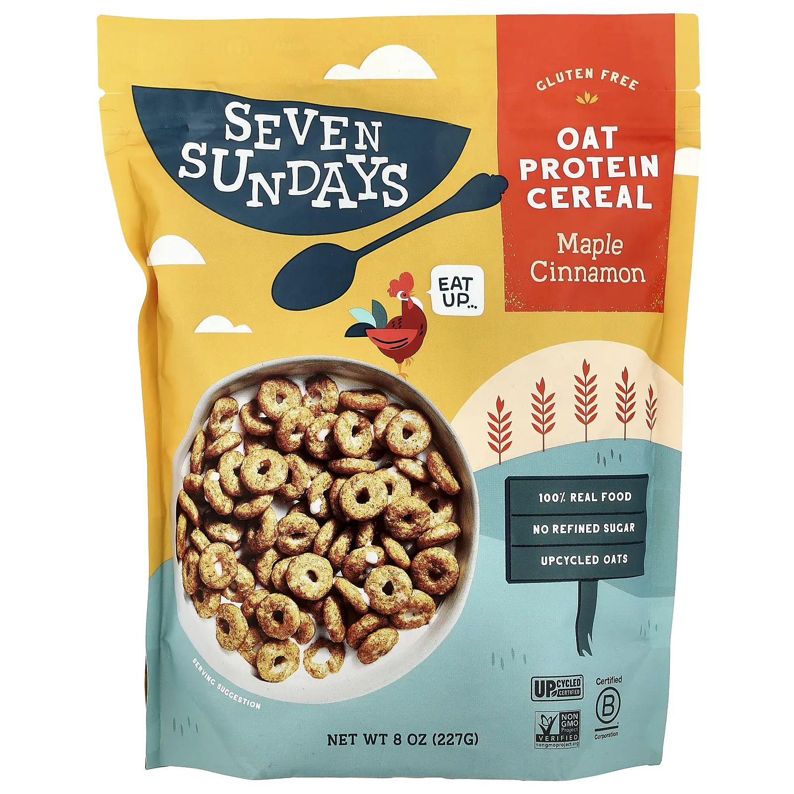 Seven Sundays Oat Protein Cereal, Maple Cinnamon, 8 oz (227 g)