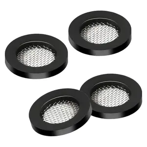 4 Pack Shower Head Filter Gasket, 3/4" Rubber Washer for 1/2" Fixed Shower Head/Handheld Shower Hose Connector, Creates A Seal to Prevent Leakage