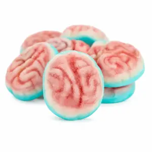 Brains Gummy Candy | 16 oz (1 LB) Bag of Gummies | Soft & Chewy | Bulk Candy