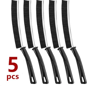 5Pcs Crevice Cleaning Brush Tool, Home Essentials, Bathroom Cleaning BrushMultifunctional Gap Scrub Hard Bristle Crevice Cleaning Brushes for Household Use, SmallCleaning Brush forKitchen,Bathroom,Household,WindowsGroove,Faucet,Sinks