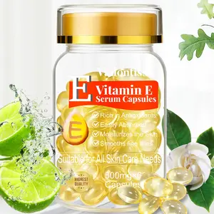 Vitamin E Facial Serum Capsules, 60 Pcs, Beauty Wellness Elixir – Smooths Wrinkles, Hydrates, Lightweight, Fast-Absorbing & Travel-Friendly