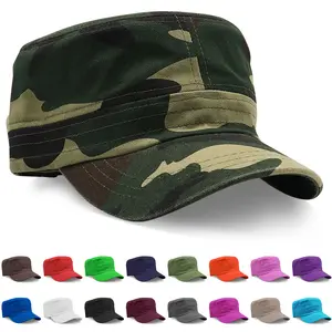 Men Cap Army Hat Cadet Castro Military Patrol Hats Baseball Caps Camo Adjustable