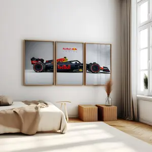 [Racing Decor - Sale Up To 40%] [Unframe] Red Bull Racing Car Poster Set, Modern Formula Racing Wall Art, Digital Download, Motorsport Decor, Gift for Fans