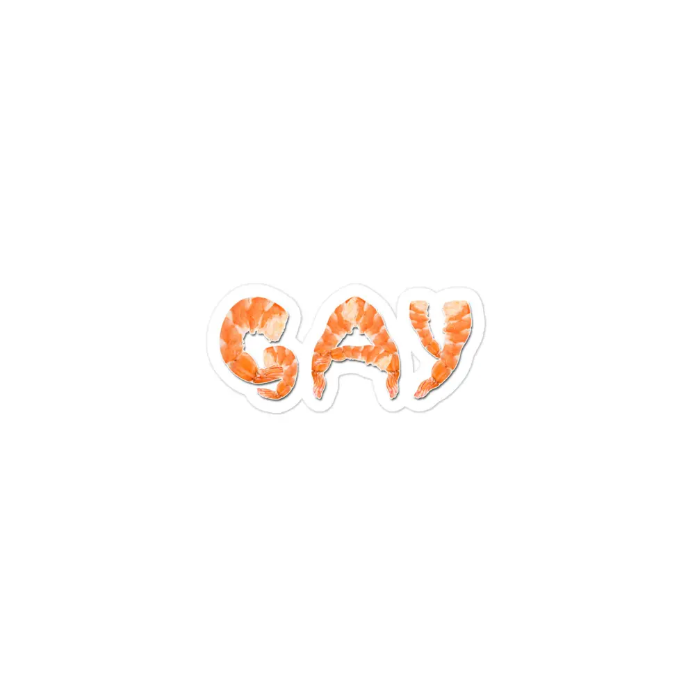 Shrimp Gay sticker
