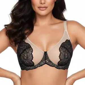 HSIA Blossom Plus Size Non-Padded Unlined Lace Full Coverage Underwire Bra Womenswear