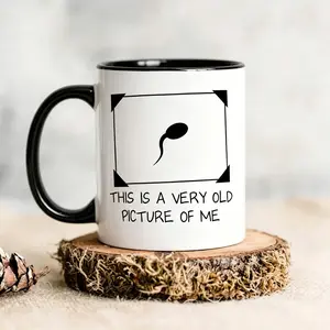 Unisex 11Oz Ceramic Mug Featuring Humorous Reproductive Cell Graphic and Vintage Slogan Perfect for Summer Outdoor Activities