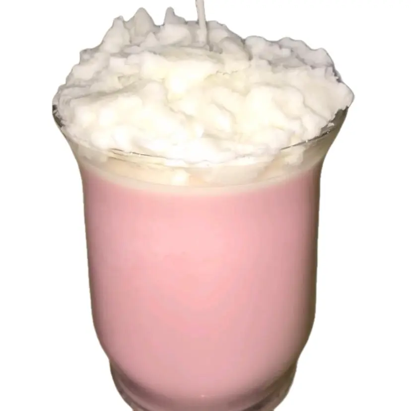 Strawberry Scented Milkshake Candle- Perfect for Home Decor Decoration