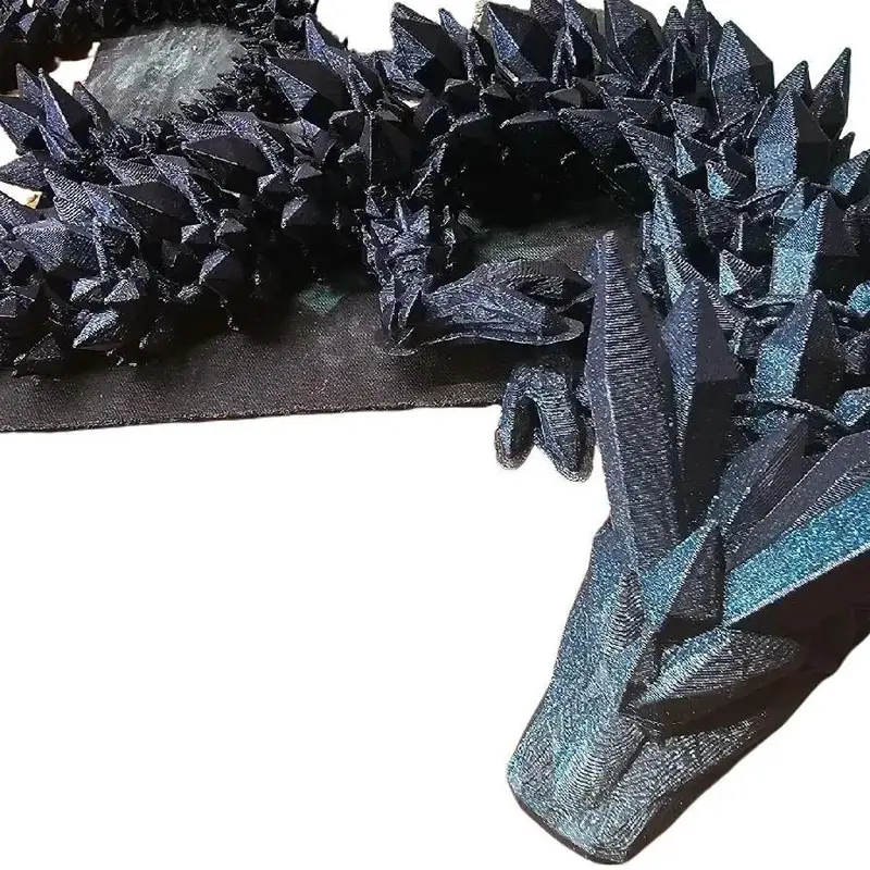 Crystal Dragon 3D Printed with Intricate Details