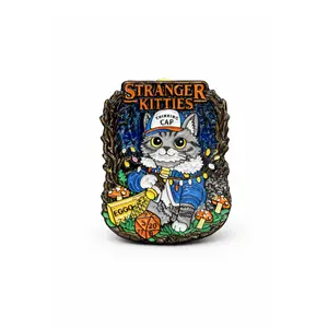 Stranger Kitties Pin - Stranger Things - Durable Enamel Finish & Secure Rubber Backing - Limited Edition Accessory for Backpacks & Jackets