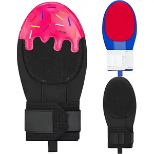 Sliding Mitt - Baseball Sliding Mitts for Youth Adult Black Baseball Softball Sliding Glove Universal Right or Left Hand Ice Cream Drip Design-Two Size