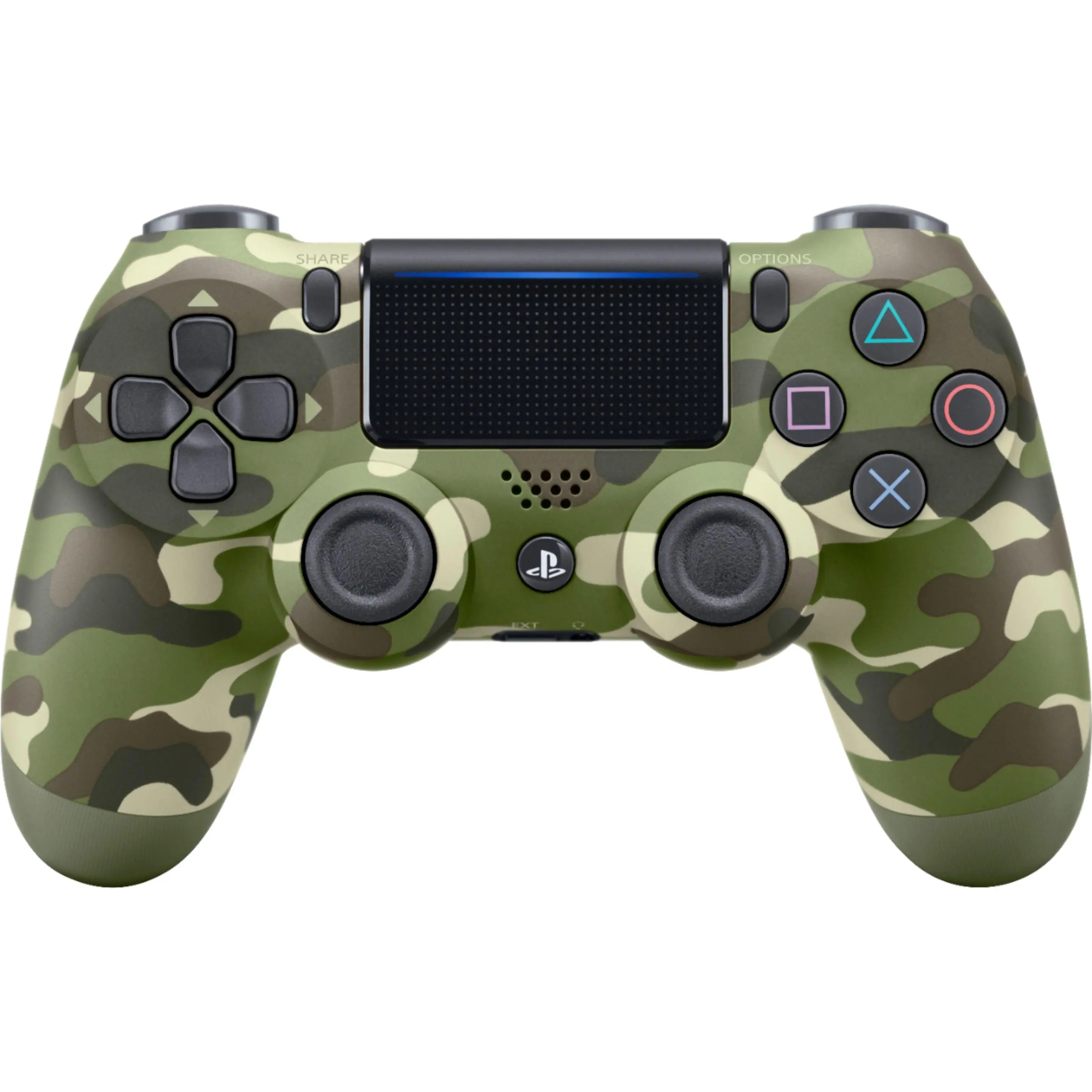 Sony PlayStation 4 DualShock 4 Wireless Controller - Green Camo, Gaming Accessories with Responsive Buttons, Player-Friendly Pad, Included Cable - Model 3001545