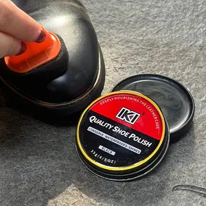 Shoe Polish Black Color For Leather shoes, Boots, Leather Accessories & Footwear.(Tin Pack), 35g /1.23 f.oz. shine and Protect Leather shoes and Boots, Shoe Cleaner, Leather Care