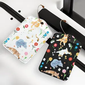 Cute Cartoon Pattern Luggage Tag, Lightweight Luggage Label, Travel Identification Plate, Pet Identification Plate, Travel Accessories