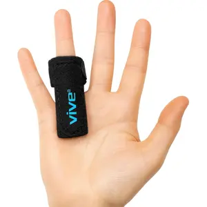Vive Trigger Finger Splint - Support Brace for Middle, Ring, Index, Thumb, Pinky, and Hands - Straightening Curved, Bent, Locked Stenosing Tenosynovitis Tendon Lock Release Knuckle Stabilizer - HSA\/FSA