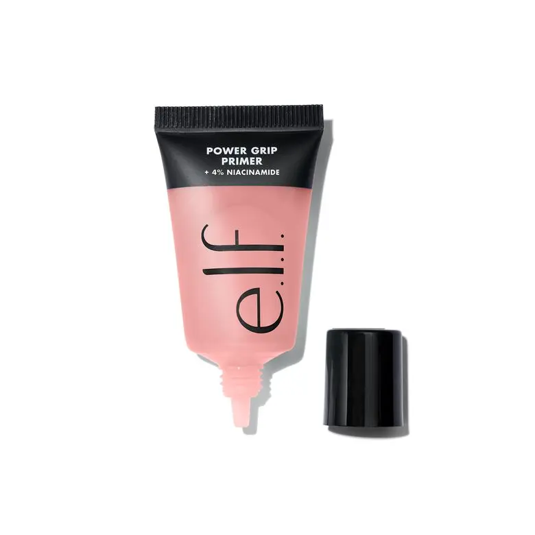 e.l.f. Power Grip Primer + 4% Niacinamide - Makeup Primer Brightens & Evens Skin Tone, Long-Lasting Grip, Dewy Glow, Non-Comedogenic, 2 Sizes