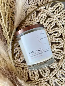 Wind Box Bronze Glow Summer 2025 Candle - Coconut Milk, Santal, Sandalwood, Cedar - Luxurious Tropical Vacation Scent - Made in Orange County