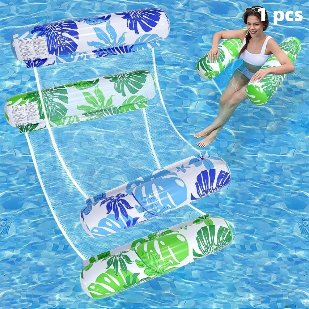 New Inflatable Swimming Pool Float Adult Size Water Hammock, Multi-Functional Pool Floating Toy, Relax Chair Raft, Perfect for Adults' Vacation Fun, Pool Float Lounge, Pool Float Lounger, Pool Floaties