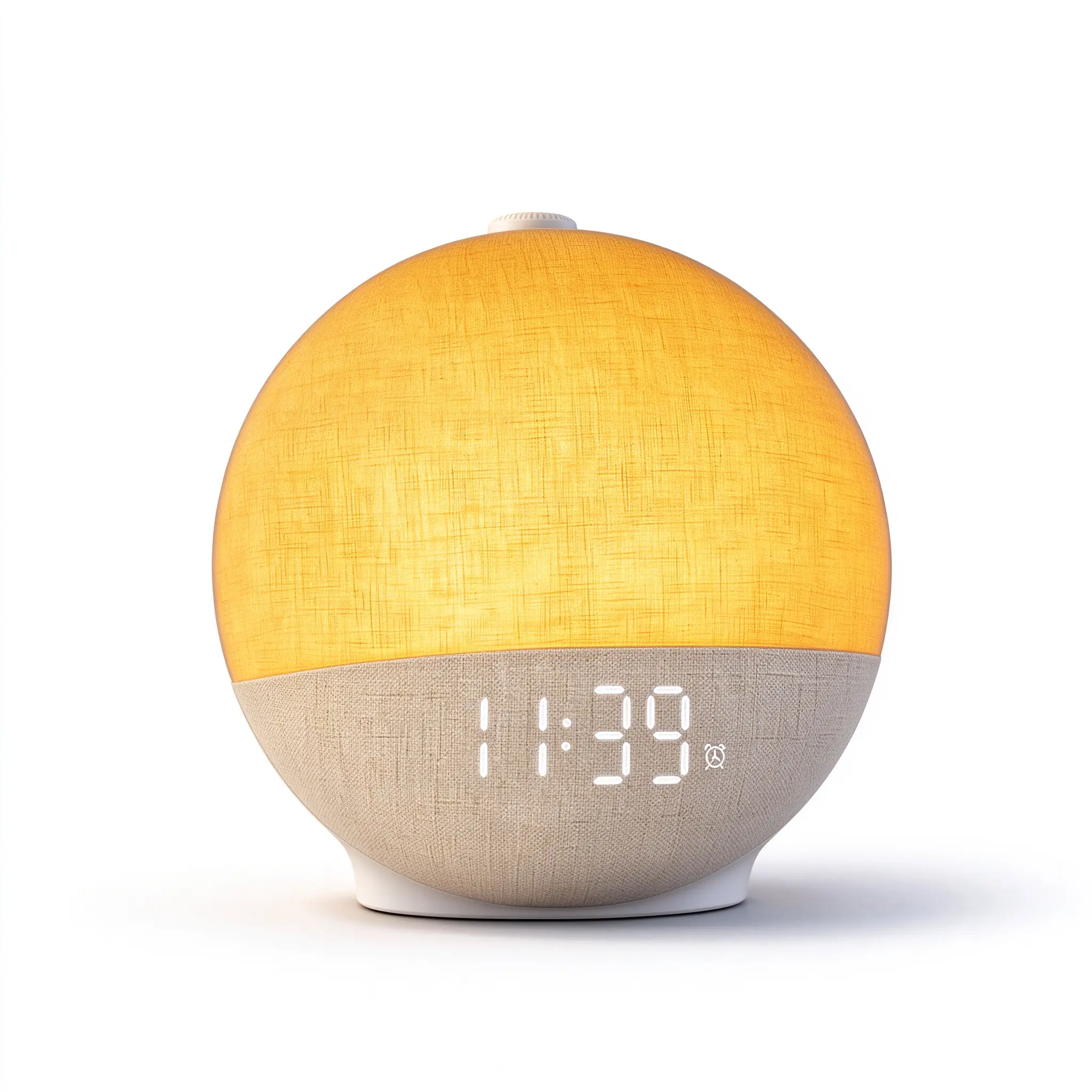 Sunrise Alarm Clock for Heavy Sleepers, Wake Up Light with 30 Soothing Sounds, White Noise Machine, 12-Color Dimmable Night Light, Dual Alarms, Snooze & Sunrise Sunset Simulation for Bedroom