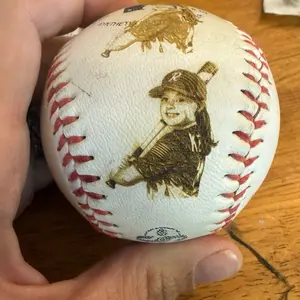Custom laser engraved baseballs
