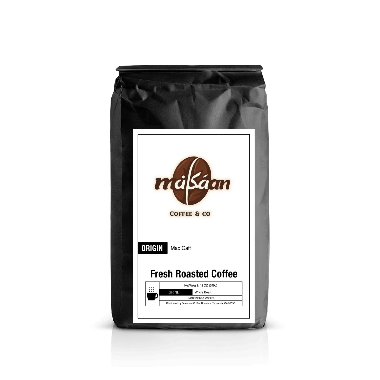 Max Caf Blend High Caffeine Coffee | Extra Strong Bold Roast | Whole Bean & Ground