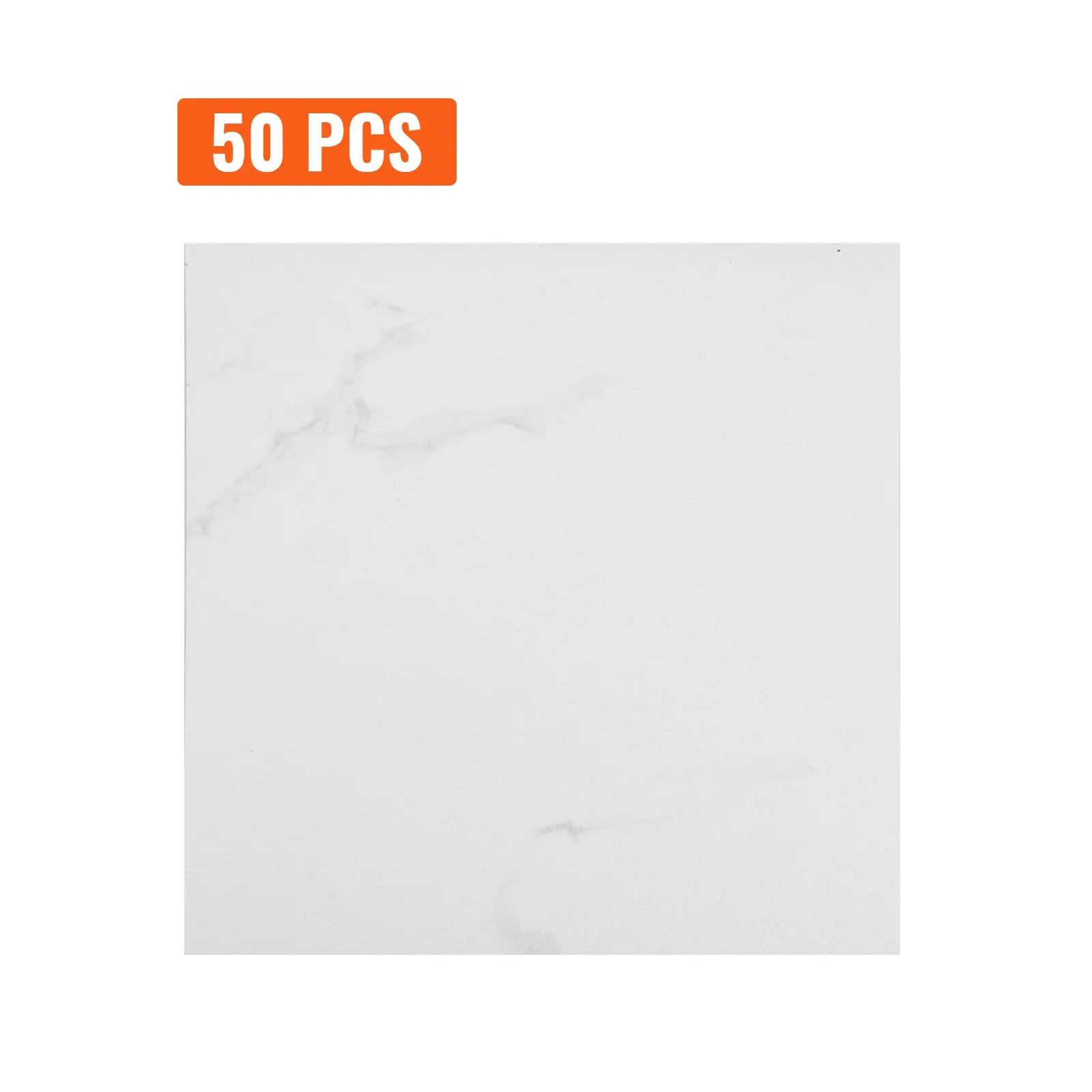 12x12 In Pre-Cut Non-Porous Marble Vinyl Floor Tiles, 50 Pcs 1.5mm Thick Adhesive-Backed Stickable Self-Adhesive Vinyl Flooring, DIY for Kitchen & Bathrooms Home Improvement Decor, Non-Porous Vinyl Flooring, Adhesive-Backed Vinyl Flooring