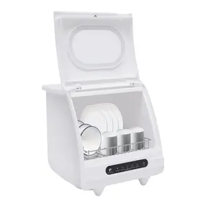 Mini Countertop Dishwasher 800W 110V Low Noise 5 Intelligent Washing Functions Portable For Home Kitchen High - Temp Drying