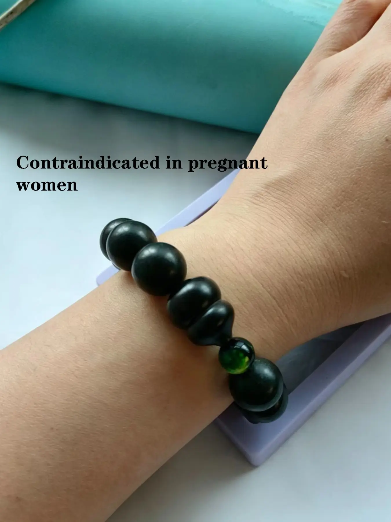 1 handmade antique formula of Xijiwan vanilla scented wooden bead bracelet, suitable for daily wear and gifting, suitable for both men and women's wooden fragrance jewelry