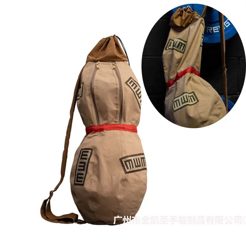 Gourd Shape Gym Bag for Men & Women Unique Calabash Anime Backpack Lightweight Sling Bag with Adjustable Strap