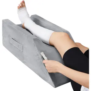 Leg Elevation Pillow,Leg Wedge Pillows for After Surgery,Injury and Rest,Memory Foam Elevating Pillow for Legs Sweeling and Sleeping Blood Circulation,Legs Pain Relief Recovery